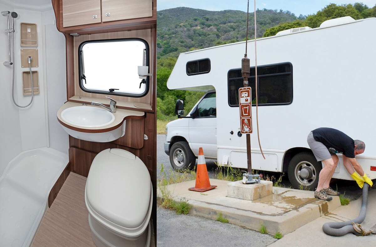 RV holding tank pump out and portable toilet servicing