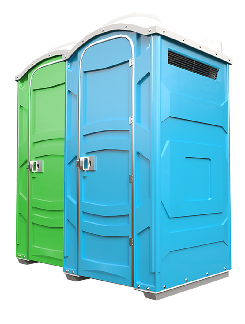 ADA compliant wheelchair accessible portable restroom, wide door unit